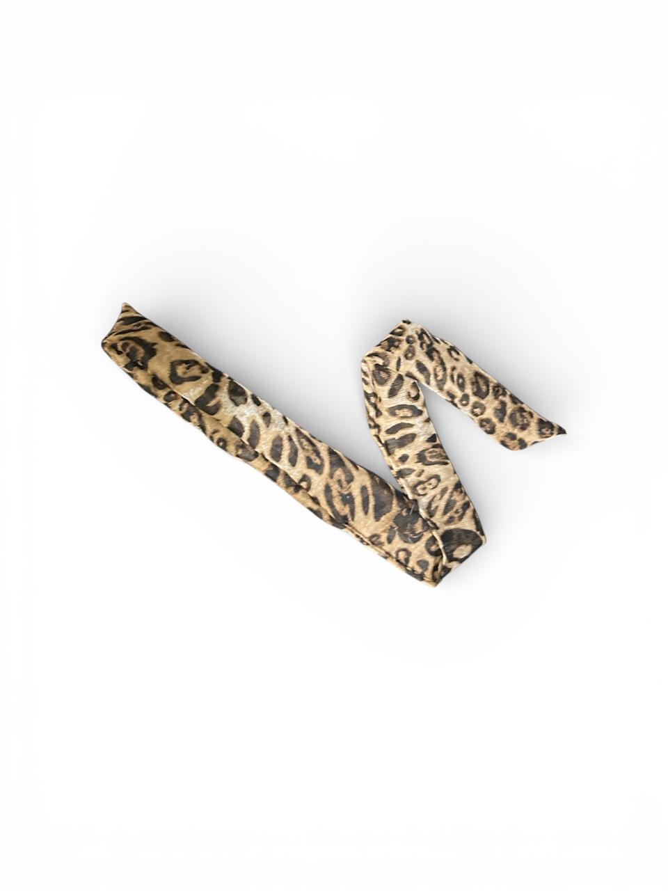 Leopard Whisper Twilly Scarf