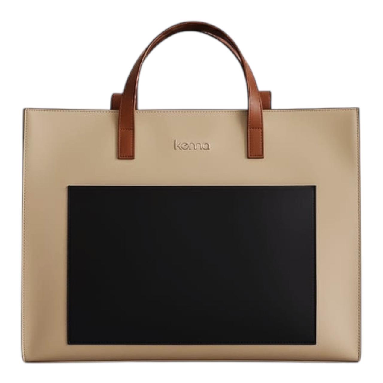 Beige Laptop Bag