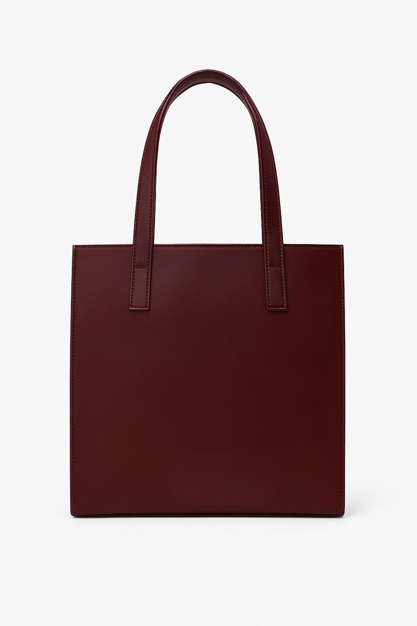 Burgundy Small Tote Bag