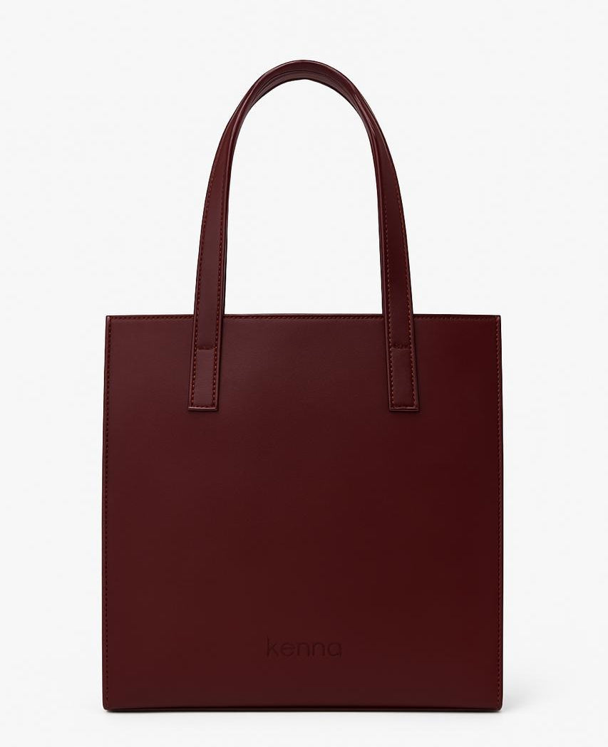 Burgundy Small Tote Bag