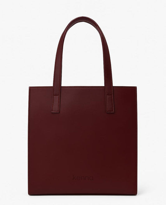 Burgundy Small Tote Bag