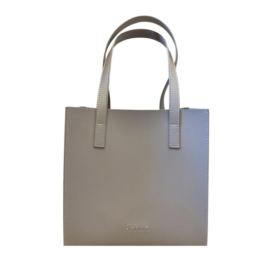 Grayish Beige Small Tote Bag