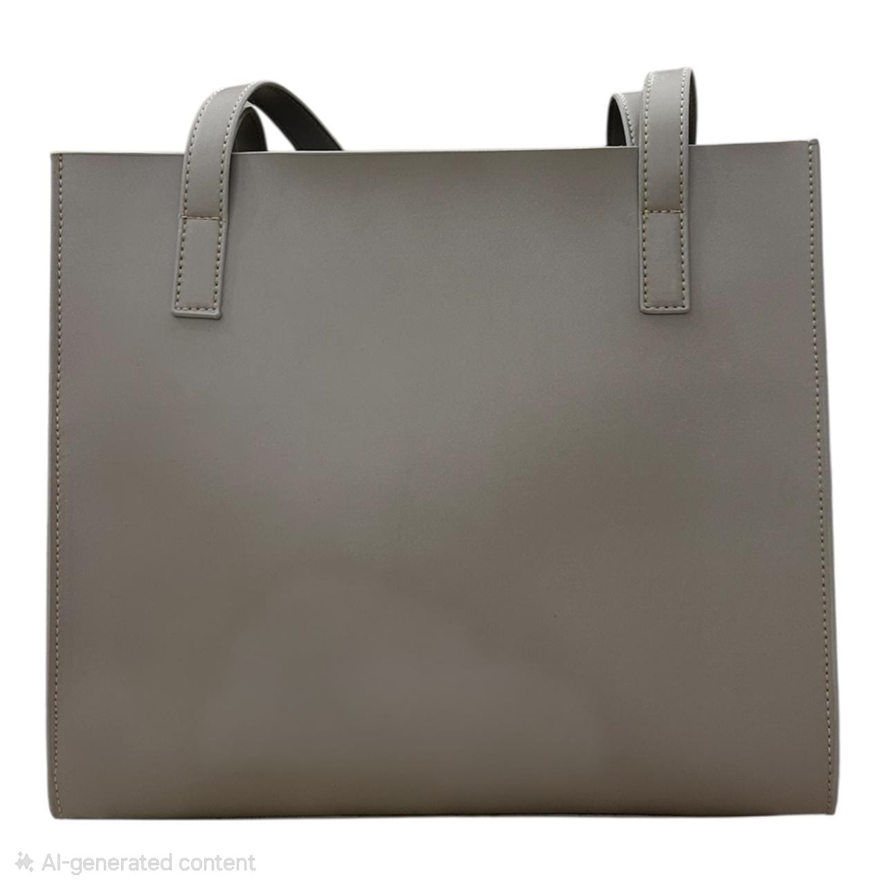 Grayish Beige Big Tote Bag