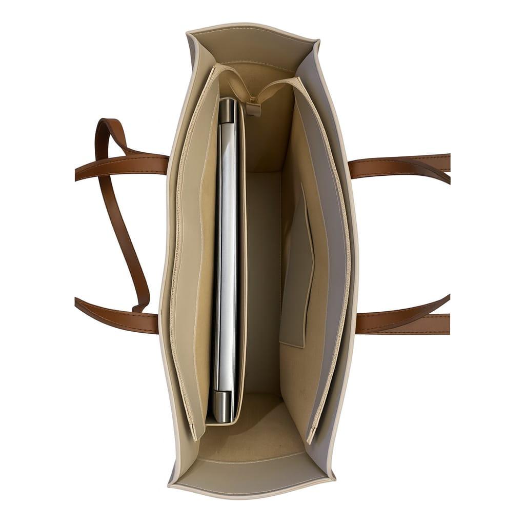Beige Laptop Bag