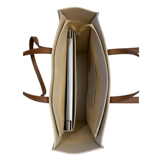 Beige Laptop Bag